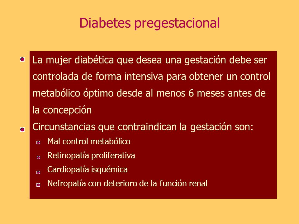 diabetes mellitus pregestacional diabetes mellitus pregestacional